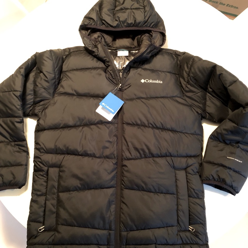 NEW Columbia Mens’ M ‘Fivemile Butte’ winter hooded jacket OMNI HEAT technology